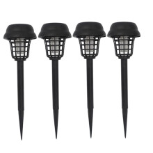 4 Stück Solar-Insektenvernichter, Wasserdichte LED-Lampen für Den Außenbereich, Insektenvernichter, Mückenfallen für Garten, Rasen und Camping