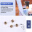 M3 x 3mm Female Thread Brass Knurled Threaded Insert Embedment Nuts 100PCS 5
