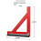 Horizontal Right Angle Ruler 90 Degree Measuring Ruler Aluminum Alloy Triangle Ruler Carpentry Ruler 4
