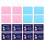 Mahjong Rule Card Protectors Transparents Plastic Sleeves-Pink 1
