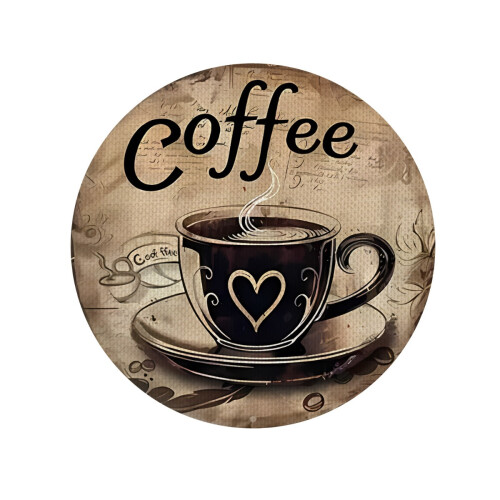 4er Set Hitzebeständige, Rutschfeste Kaffeeuntersetzer, Polyester Getränkeuntersetzer 1