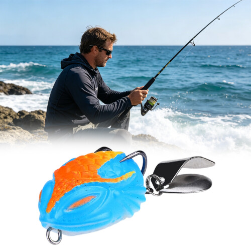 Durability Frogs Shape Fishing Lures Realistic Floating Baits-5 2