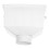 White PVC Roof Rain Gutter Downspout Strainer Reliable Drainage 7