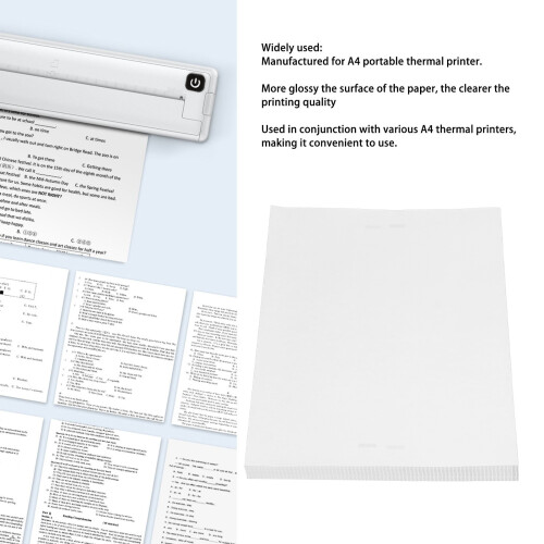 High Gloss A4 Thermal Paper 100 Sheets Pack 2