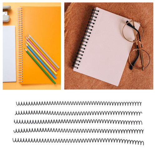 Black Spiral Binding Spines 100-Piece, 4:1 Pitch 2