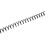 Black Spiral Binding Spines 100-Piece, 4:1 Pitch 8