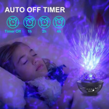 LED-projektori Tähtitaivas Bluetooth-kaukosäädin 10 valaistustilaa makuuhuoneeseen ja kotikäyttöön