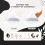 Almohadilla para maquillaje de forma triangular. White 3