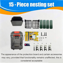 Para la Caja de Almacenamiento de Baterías para 20Core 18650 con Placa de Triple Protección de Alta Corriente de 8MOS 4Alloy 130A
