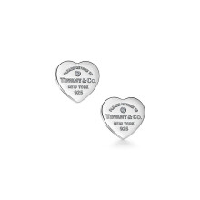 2026 New High Quality Brand 1:1 Return to Series Heart Tag Earrings as a Christmas, Valentine's Day, and Birthday Gift for Girlfriend Gift Box