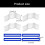 Pack of 4Pcs Mahjong Instruction Card Reference Card-Blue 4