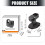 Multifunctional Car Sun Visors Camera Clip Holder With 4
