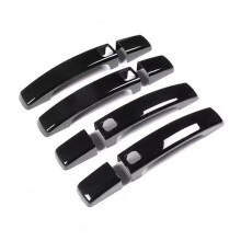 For Sport 4 LR4 Freelander 2 Car Exterior Door Handle Pull Cover Glossy Black Trim