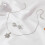 Halskette mit Schneeflocke, 3-teilig Silver 2