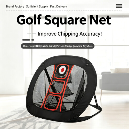 Functioneel golftrainingsnet, donkere kleur, geschikt voor 1