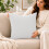 (Pack of 2, White) 40x40cm Plain Dyed Microfiber Cushion Covers | Extra Large Throw Pillow Covers 2