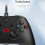 Ergonomische, uiterst nauwkeurige gamingcontroller met-Wit 5