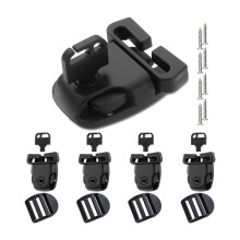 4 Sets Spa Hot Tub Cover Clips Replacement Kit Hot Tub Cover Latches Clip Lock for Cover Straps with Keys