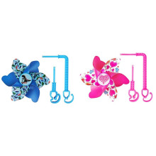 Baby Carriage Windmill Decoration,Flower Patterned Handlebar Windmill, Decoration Accessories for Bikes