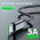 Ergonomic 90 Degree Angled Braided USB A to Type C Charging-1m 10