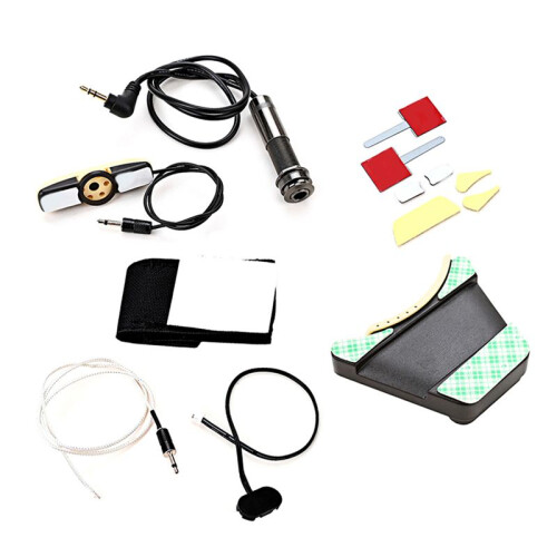 Microphone Sound Hole Equalizer Piezo Pickup Kit for Acoustic Folk Classical Guitar 1