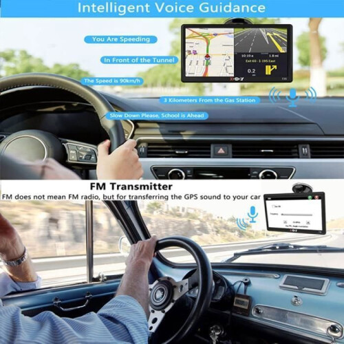 GPS αυτοκινήτου BIQIQI 5 ιντσών - Πλοήγηση με οθόνη HD - 47 Χάρτες Ευρώπης - Μαύρο 2