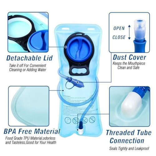 Hydration Pack - 2L - Ultra-lightweight - Breathable - For Running and Trail Running 2