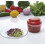 Vegetable Chopper - Manual - Red - Easy to use - Time-saving - Plastic 2
