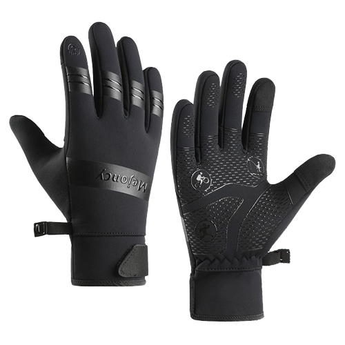 Varme vinterhandsker til touchscreen vindtæt/vandtæt Black L 1