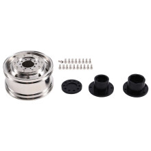 Kit de Cubo de Roda Dianteira para Atualização de Carro RC para Trator para 1/14 Acessórios para Carro RC