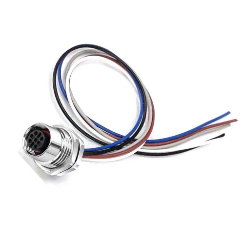 NMEA 2000 for M12 5Pin A Code Femal Cable Bulkhead Front Panel Mount IP67 Pre-Assembly Pigtail Wireable Socket 2