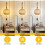 Retro Bamboo Wall Sconce, Wooden Indoor Wall Light with E27 Plug and Switch, Includes Bulb 3