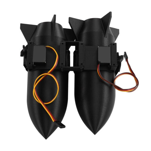 Double-Launch Thrower Load 1KG -Machine Aircraft Tie Thrower Adjustable Airdrop Remote Control Unlimited Distance B