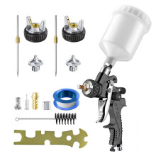 HVLP Air Spray Gun with 1.7/2.0 mm Nozzles, Automotive Air Paint Sprayer Gun Kit, Car Paint Gun Sprayer