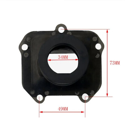2X Motorcycle Caburetor Intake Manifold for  RX125 RS125 34mm Carburetor Interface 2