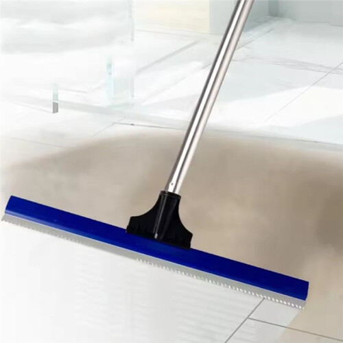 Epoxy Notched Squeegee with Soft Rubber Teeth Floor Squeegee Cement Painting Coating Toothed Rake Construction Tool 20cm 2