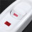 3X Compact White Plastic in- Cord Light Lamp 9