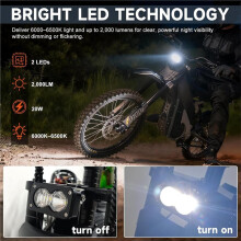 Zestaw Modernizacyjny Reflektora LED do Ridstar Q20/Q20 Lite/Q20 Pro z Uchwytem Montażowym i Przedłużaczem do Przedniego Reflektora A