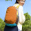 Sac à dos de randonnée imperméable de grande-Couleur caramel 3