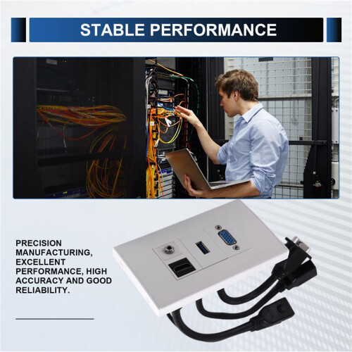 120 VGA , -Compatible, 3.5 Headphone Cable 3.0USB Data Cable Network Panel Accessories Wholesale 2