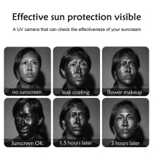2X Cámara UV para Teléfono Tipo C. Protección Solar Facial Visible. Cámara UV Portátil para Prueba de Protección Solar.