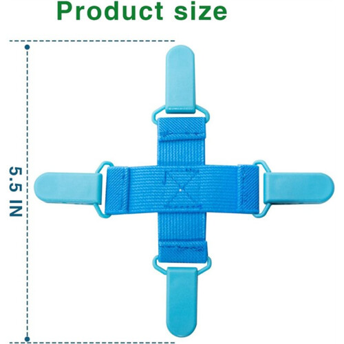 4 Pack Bed Sheet Detangler Reduces Laundry Tangles Keep Bed Sheets/Duvet Covers/Blankets From Tangling, Twisting 2