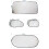 Pack-6 Car Windshield Sun Shade Set Silver 7