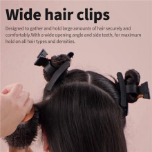 4 Haarspangen zum Stylen für Airwrap, 2 Breite Haarspangen & 2 Anti-Rutsch-Griffe, Teilenummer 973267-01, Rosenrot