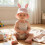 Soft And Warm Rabbit Ears Cap Delicate Rabbit Ears-Taropurple 6