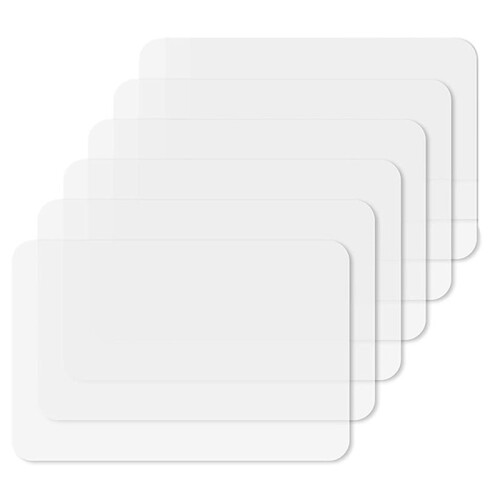 Transparent Kitchen Mat,Coffee Table Mat,Table Protector,Waterproof Placemats,Worktop Saver,Placemat Set 16 Pieces 1