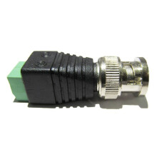 60 Stücke Männlicher Metall BNC Stecker mit Stecker Schraubklemme UTP Video Balun für CCTV Überwachungskamera