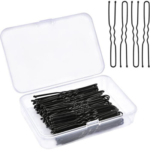 Hairpin - Unspecified - 150PCS - Metal - U-Shaped - Black