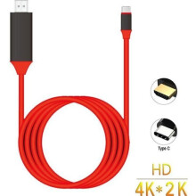 HDMI Cable - XLQ - USB-C to HDTV Adapter - 4K - 2M - Gold Plated