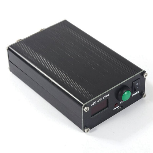 2X ATU-100 Pro+ 1.8-55Mhz Automatic Antenna Tuner Multi-Function Convenient 0.96 Inch Finished Rechargeable with Case 2